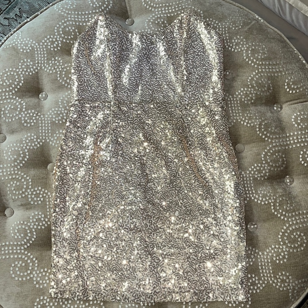 Superdown gold sequin minidress- never been worn